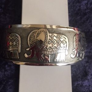 Adjustable Tibetan silver bangle new in package